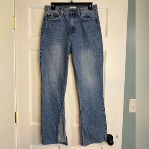 Pistola High-Rise Split Hem Straight Jean